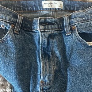 Abercrombie & Fitch low rise baggy pants Blue Jeans 27L